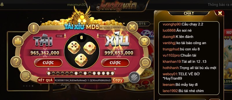 Giới thiệu về game tài xỉu md5